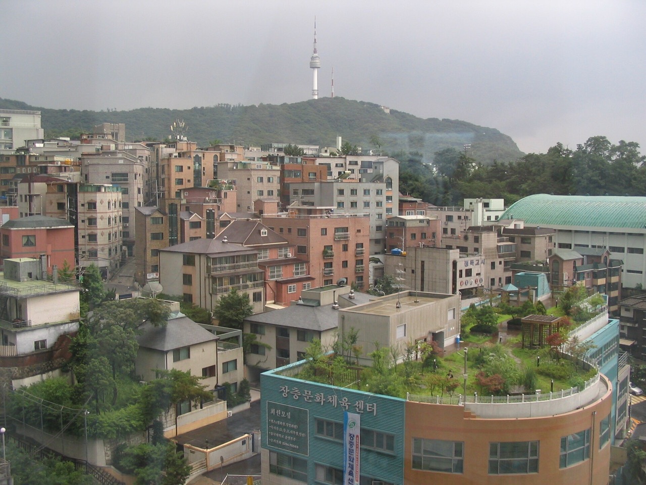 Seoul skyline with N Seoul Tower visible on Namsan